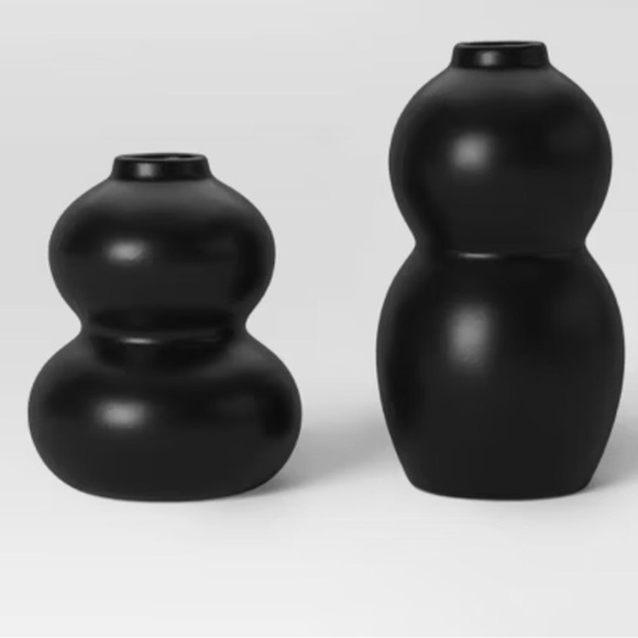 Set of 2 black Bud vases- Room Essentials - Picture 2 of 5
